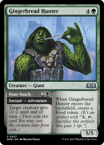 Cazador de Pan de Jengibre // Bocado Minúsculo [Wilds of Eldraine]