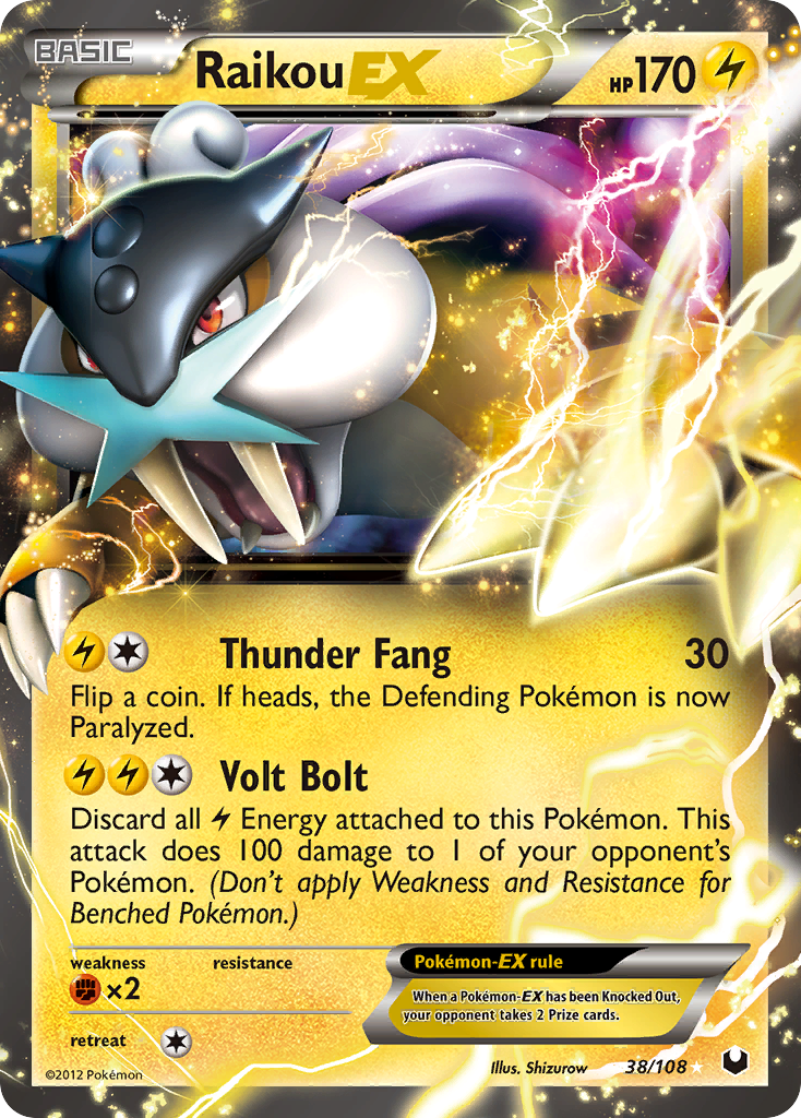 Raikou EX (38/108) [Noir & Blanc : Explosions Plasma]