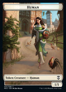 Engendrement d'Eldrazi // Humain Jeton recto-verso [Jetons Commander Les rues de la Nouvelle-Capenna]
