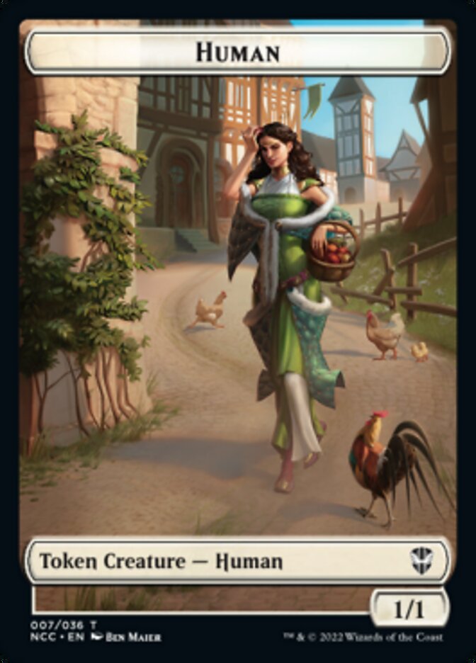 Engendrement d'Eldrazi // Humain Jeton recto-verso [Jetons Commander Les rues de la Nouvelle-Capenna]