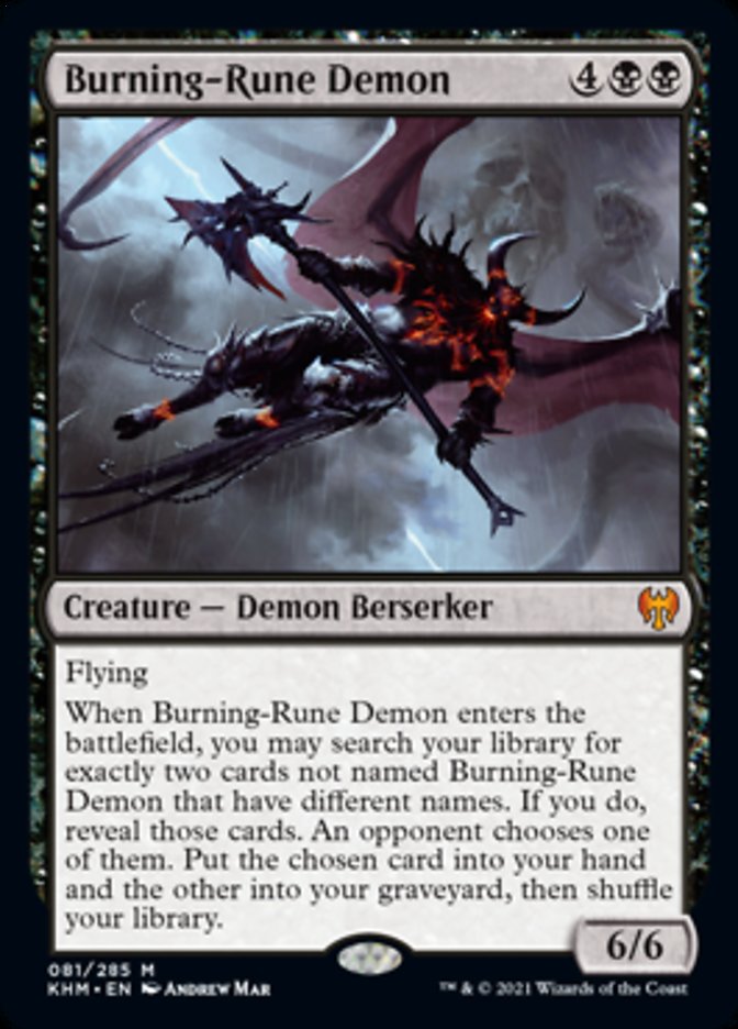 Démon des runes brûlantes [Kaldheim]
