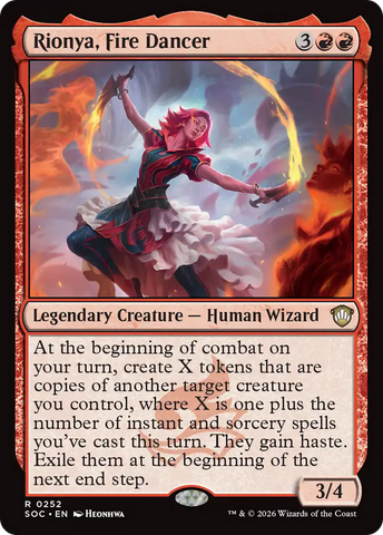 Rionya, danseuse de feu [Magic : Commander Les Mystères de Strixhaven]
