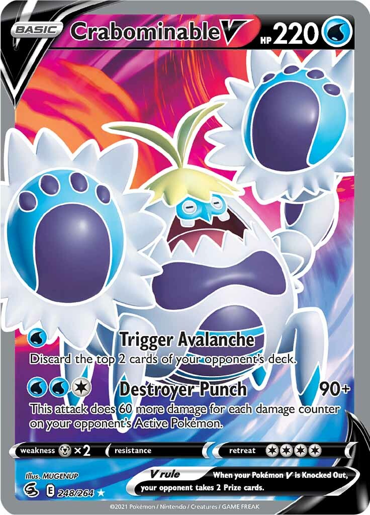 Crabominable V (248/264) [Espada y Escudo: Golpe Fusión]