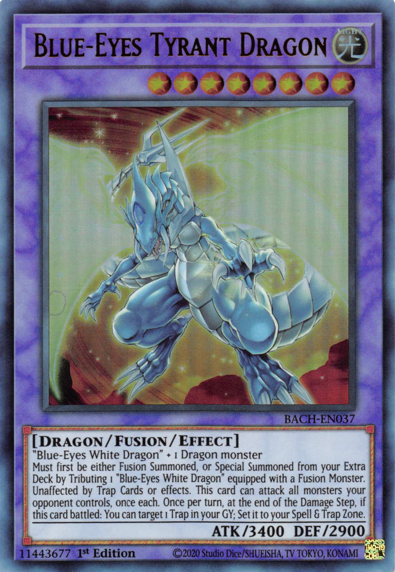 Dragon Tyran aux Yeux Bleus [BACH-EN037] Ultra Rare