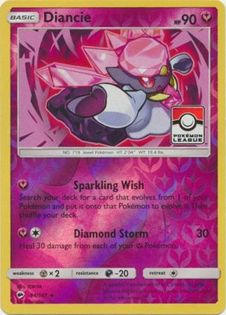 Diancie (94/147) (Promo Ligue) [Soleil et Lune : Ombres ardentes]