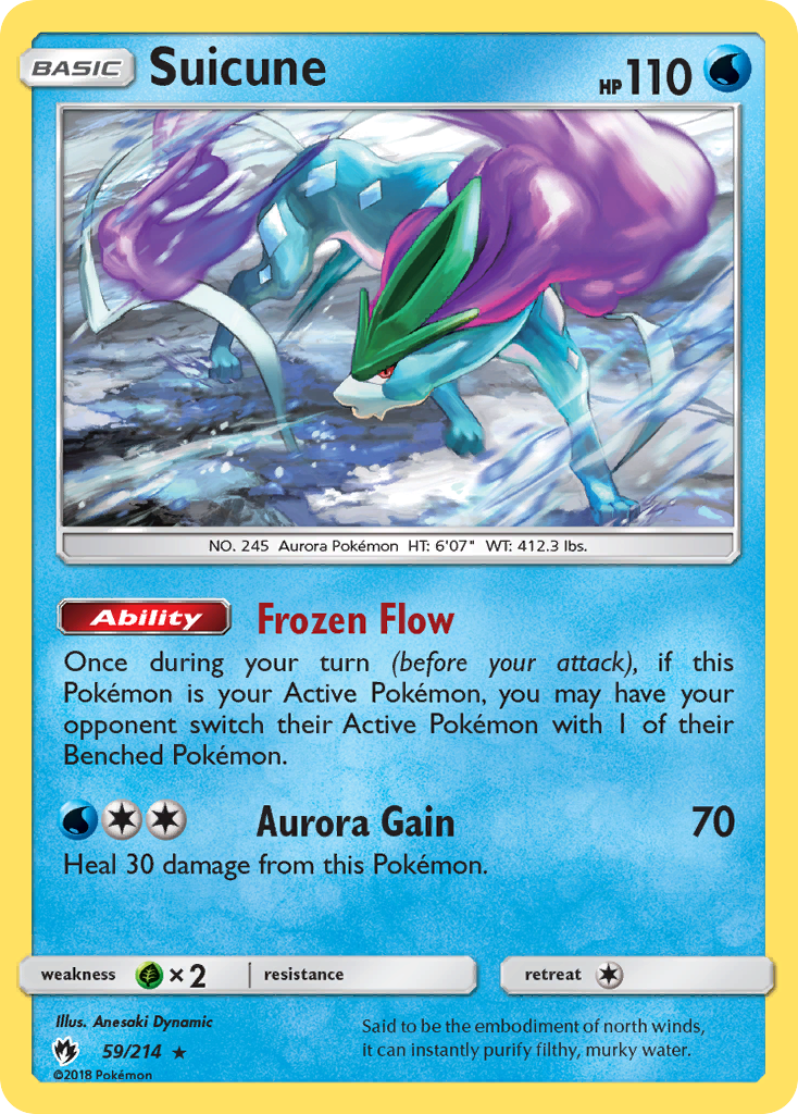 Suicune (59/214) [Soleil et Lune : Tonnerre Perdu]