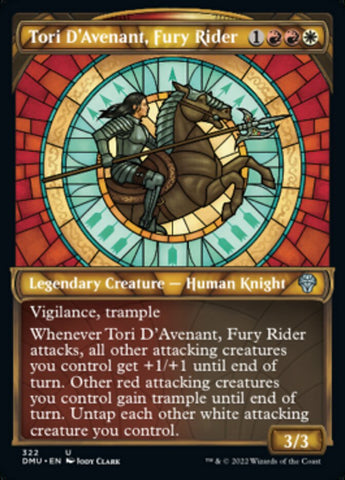 Tori D'Avenant, cavalière furieuse (Présentoir) [Dominaria uni]