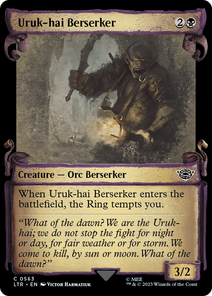 Berserker Uruk-hai [Le Seigneur des Anneaux : Contes de la Terre du Milieu - Parchemins de l'Exposition]