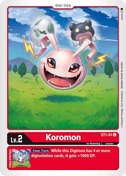 Koromon [ST1-01] [Mazo de Inicio: Gaia Roja]