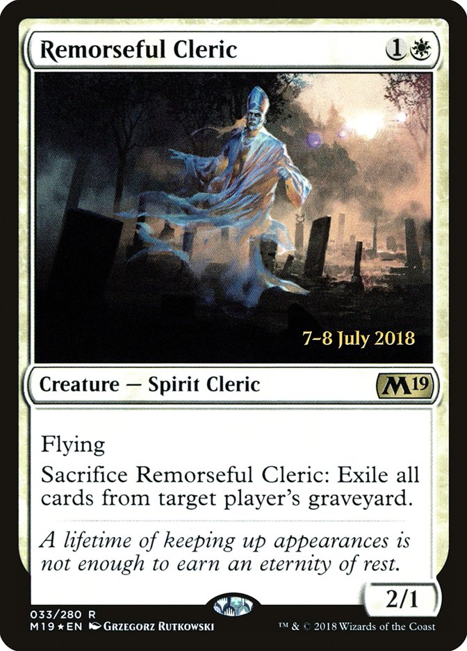Clerc plein de remords [Promos d'Avant-Première Core Set 2019]
