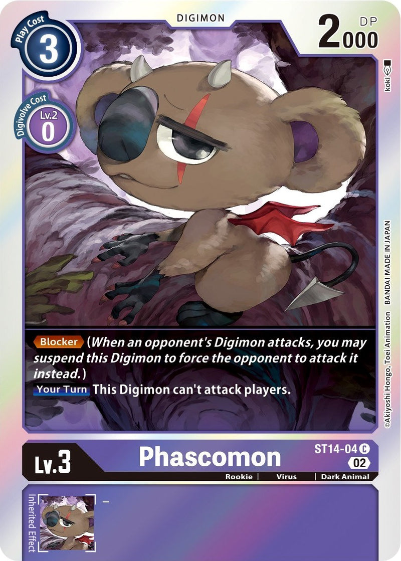 Phascomon [ST14-04] [Mazo inicial: Beelzemon Advanced Deck Set]