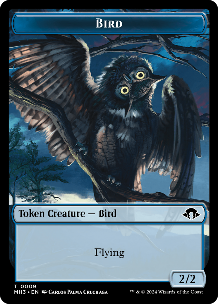 Servo // Jeton Oiseau Double-Face [Jetons Modern Horizons 3]