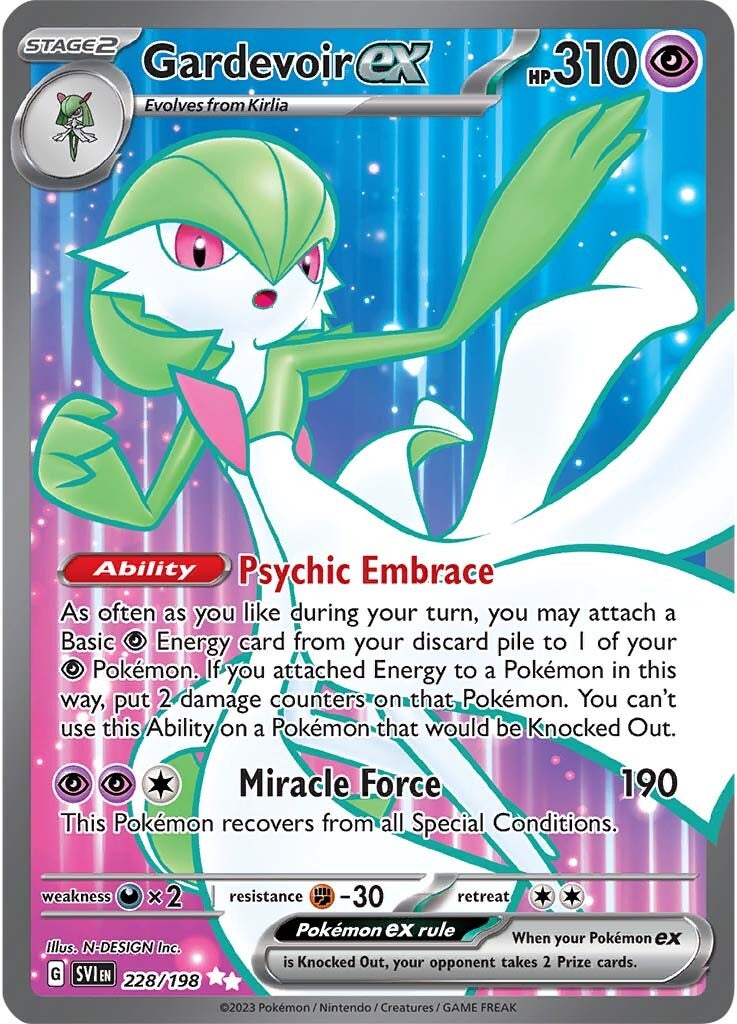Gardevoir ex (228/198) [Escarlata y Púrpura: Set Básico]