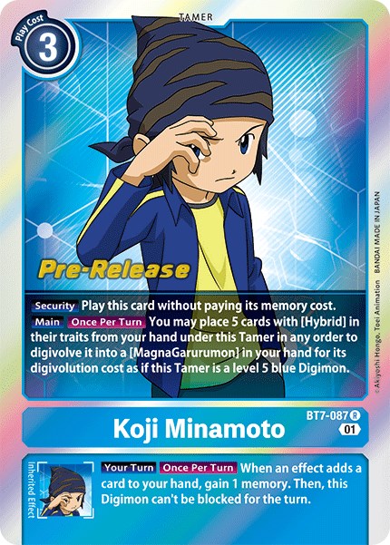 Koji Minamoto [BT7-087] [Cartas de Prelanzamiento Next Adventure]