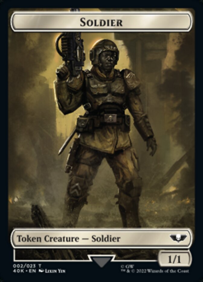 Soldat (002) // Jeton double face Dévastateur Space Marine [Jetons Warhammer 40,000]