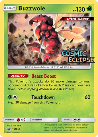 Buzzwole (SL218) [Soleil et Lune : Cartes promo Étoiles noires]