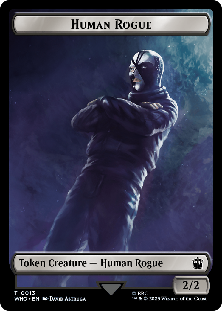 Humain et Roublard // Indice (0022) Jeton double-face [Doctor Who Tokens]