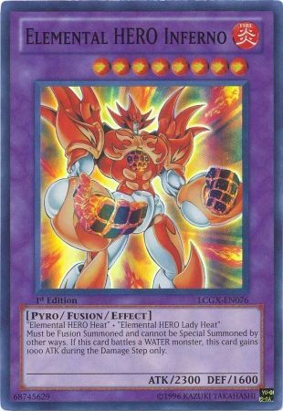 HÉROS Élémentaire Inferno [LCGX-FR076] Super Rare