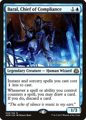 Baral, jefe de cumplimiento [Sobres de Prerelease de Revuelta del éter]