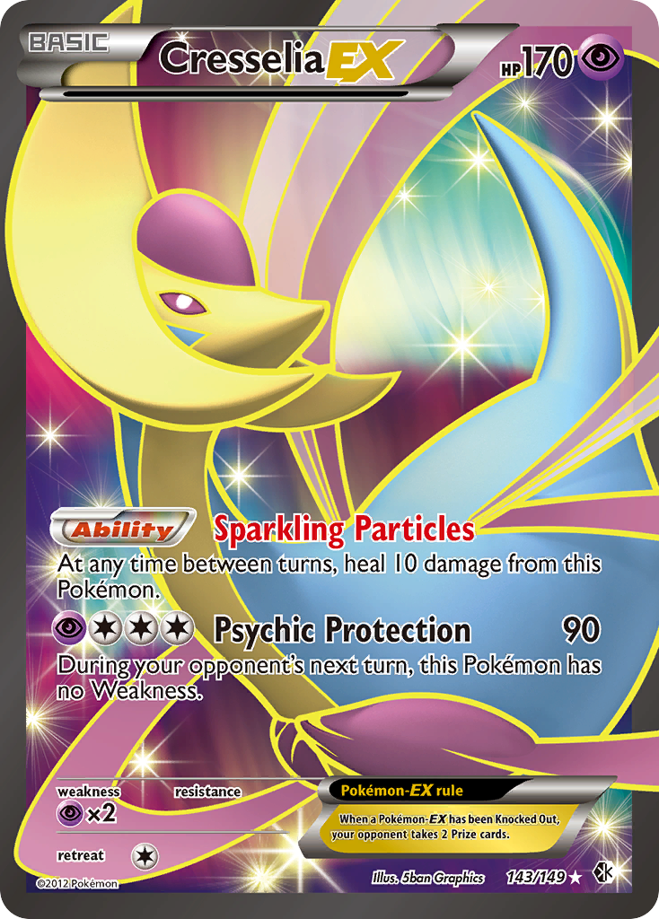 Cresselia EX (143/149) [Negro y Blanco: Fronteras Cruzadas]