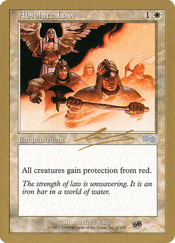 Loi absolue (Nicolas Labarre) (SB) [Decks des Championnats du Monde 2000]