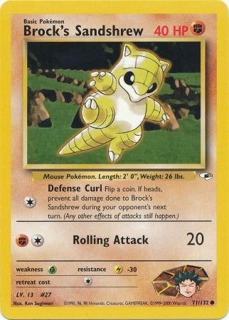 Sandshrew de Brock (71/132) [Héroes de Gimnasio Ilimitado]
