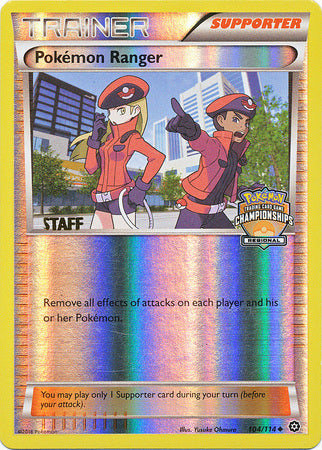 Pokemon Ranger (104/114) (Staff de Promoción del Campeonato Regional) [XY: Cerco de Vapor]