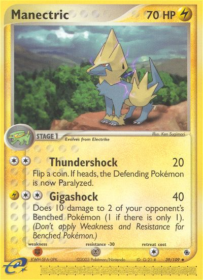 Manectric (39/109) [EX: Rubí y Zafiro]