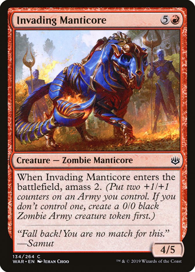 Manticore envahisseuse [La guerre des Planeswalkers]