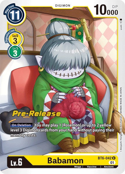 Babamon [BT6-042] [Cartas de prelanzamiento Doble Diamante]