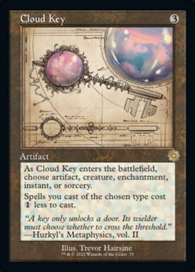 Llave de Nube (Esquemática retro) [Artefactos retro de La Guerra de los Hermanos]
