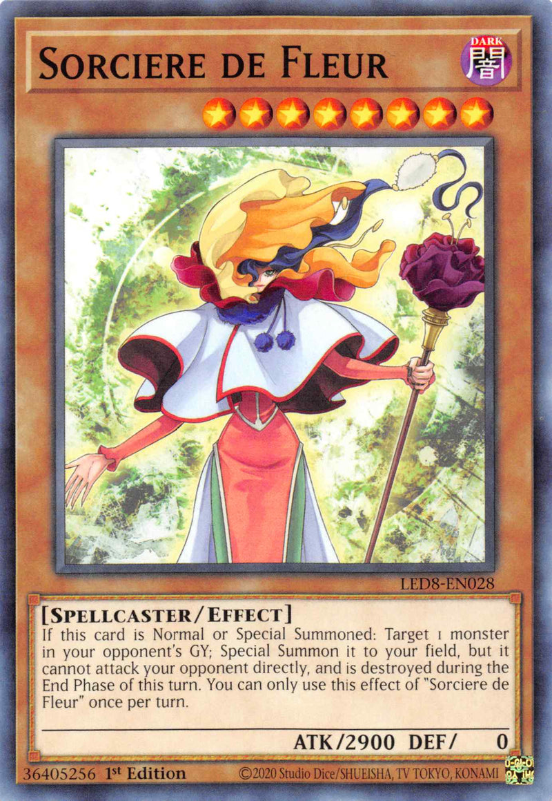 Sorcière Fleurie [LED8-FR028] Commune