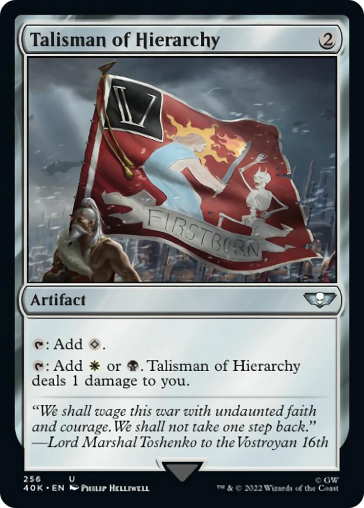 Talisman de hiérarchie (Foil d'accélération) [Warhammer 40,000]
