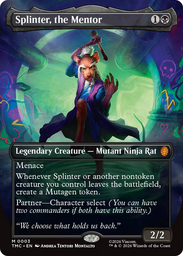 Splinter, le mentor (Sans bordures) [Magic : The Gathering – Tortues Ninja Commanders]