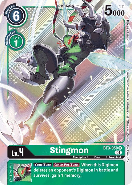 Stingmon [BT3-050] (Paquete de Torneo Oficial Vol.4) [Promociones de Lanzamiento de Sobres Especiales]