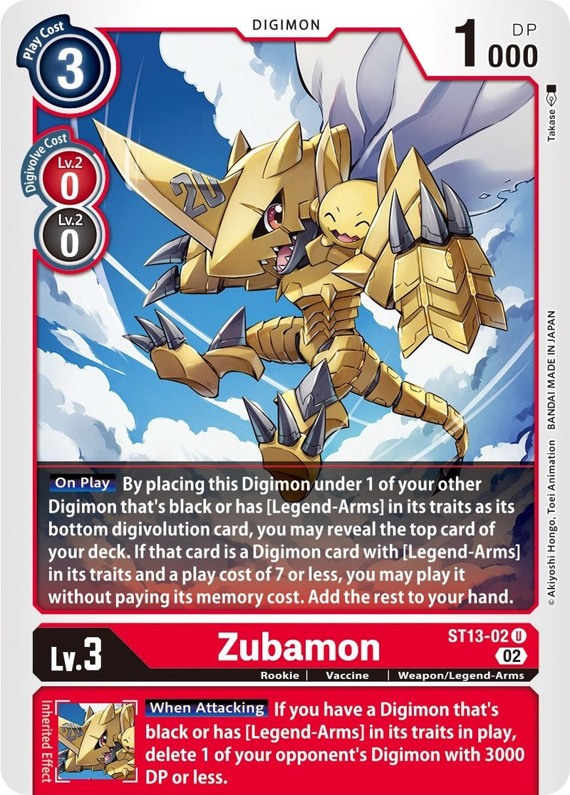 Zubamon [ST13-02] [Mazo de Inicio: Ragnaloardmon]