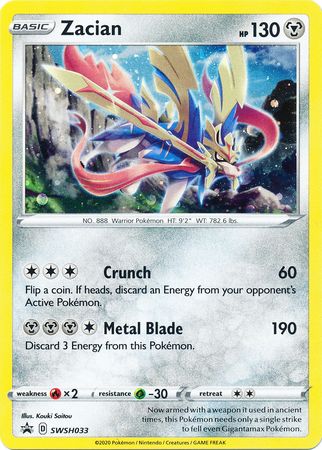 Zacian (SWSH033) [Épée et Bouclier : Prerelease et cartes promo]