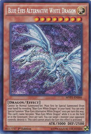 Dragon Blanc Alternatif aux Yeux Bleus [MVP1-ENS46] Secret Rare