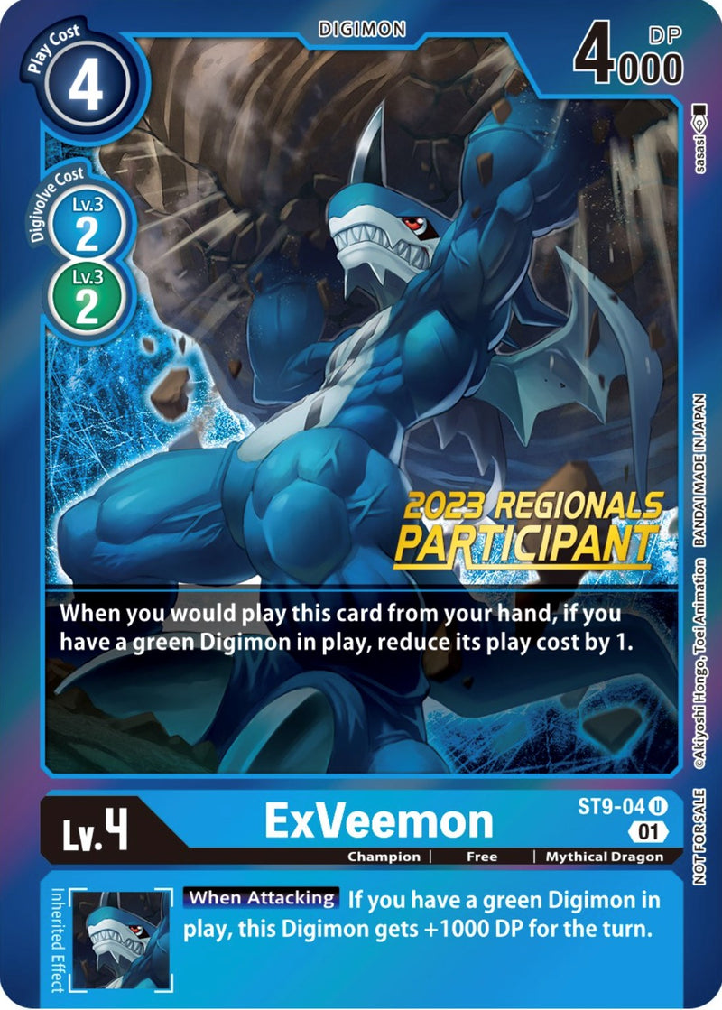 ExVeemon [ST9-04] (Participante de Regionales 2023) [Mazo de Inicio: Promos de Ultimate Ancient Dragon]