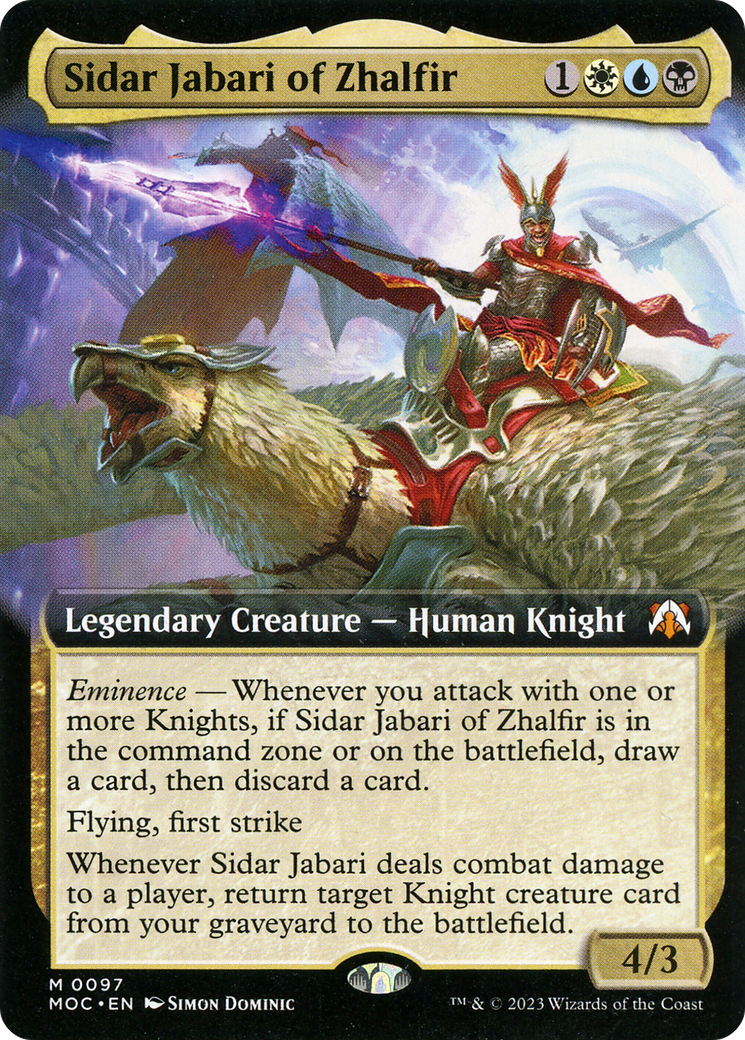 Sidar Jabari de Zhalfir (Illustration étendue) [Commander : l'invasion des machines]
