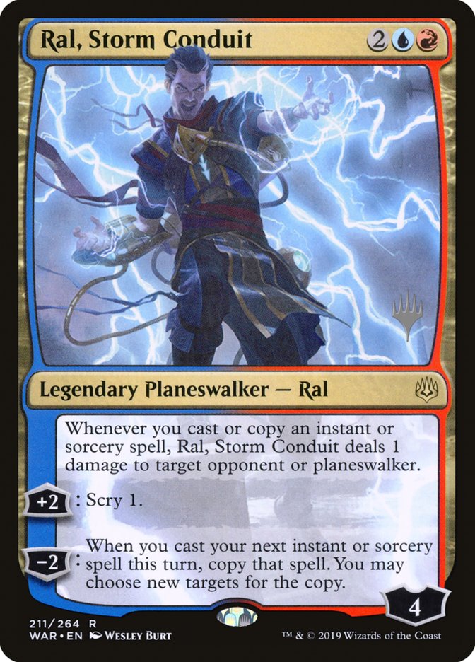 Ral, Foudre-mage (Promo Pack) [Promos La guerre des Planeswalkers]