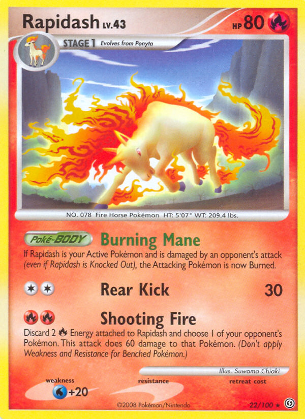 Rapidash (22/100) [Diamante & Perla: Frente Tormentoso]