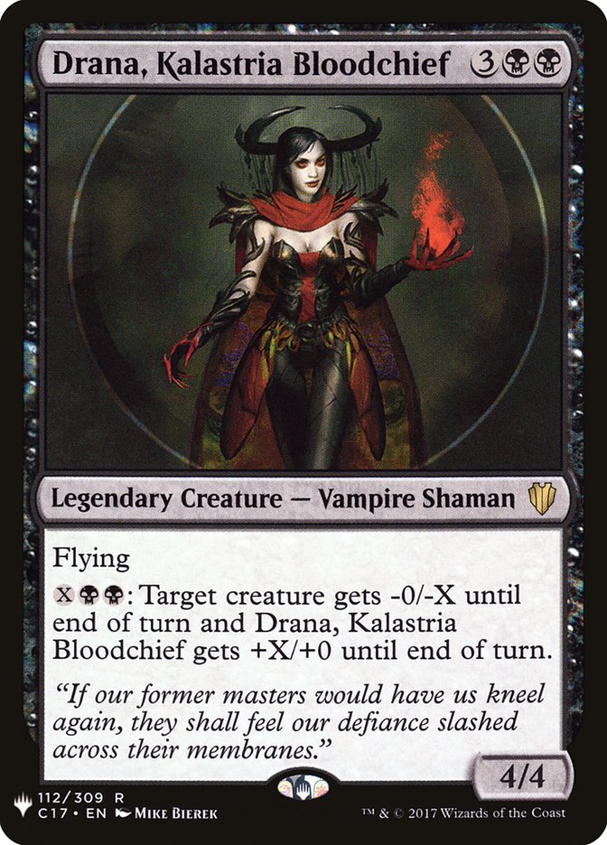 Drana, chef de sang de Kalastria [The List]