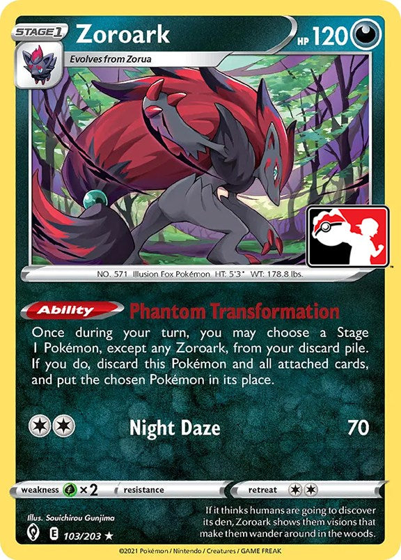 Zoroark (103/203) [Serie Uno del Paquete de Premios]