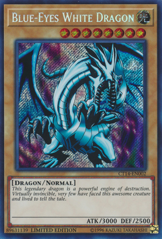 Dragon Blanc aux Yeux Bleus [CT14-EN002] Secret Rare