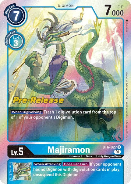 Majiramon [BT6-027] [Cartas de prelanzamiento Doble Diamante]