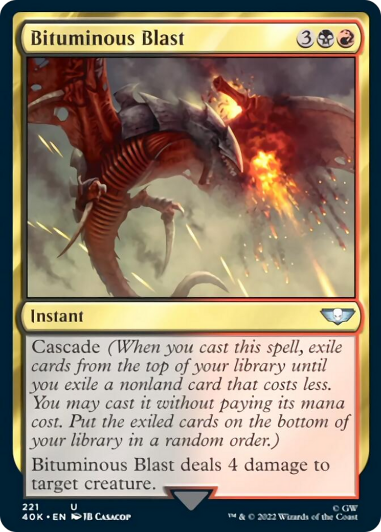 Déflagration de bitume [Warhammer 40,000]