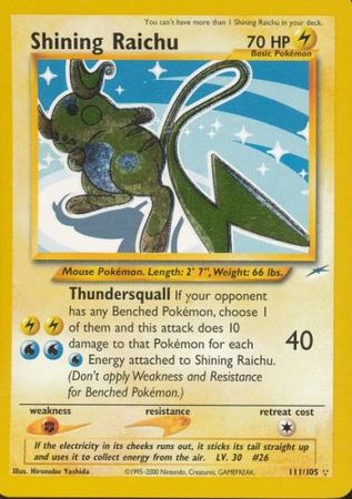 Raichu brillant (111/105) [Neo Destiny Unlimited]