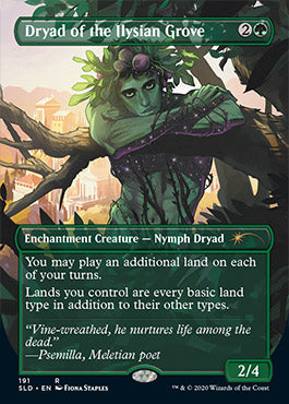 Dryade du Bosquet d'Ilysia (Sans bordure) [Série de cartes promotionnelles Secret Lair]