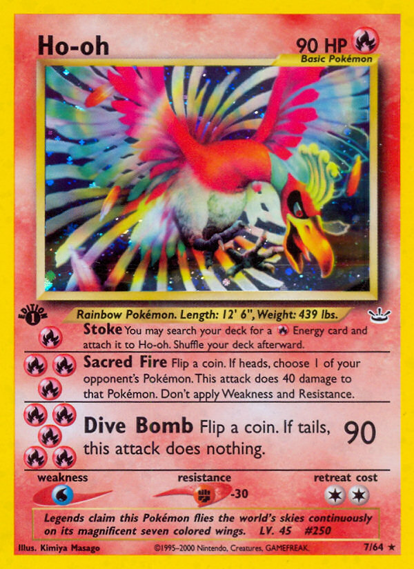 Ho-oh (7/64) [Néo Révélation 1ère Édition]
